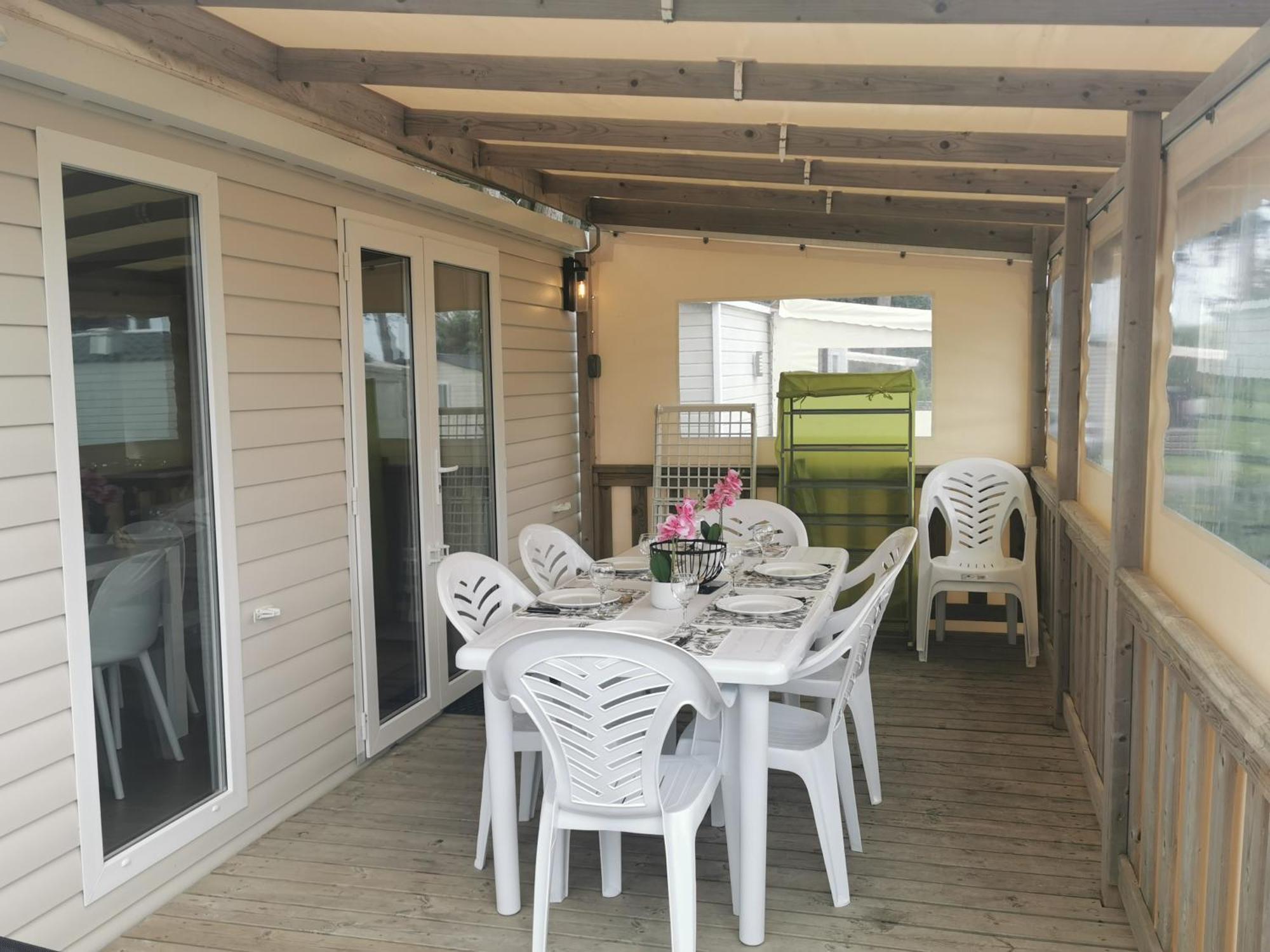 Mobilhome Vue Ocean La Costa Breizha Quiberon Exteriör bild